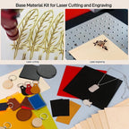 Adrattnay Laser Material Explore Kit, 17 Kinds Blanks Includes Basswood - Image 6