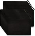 Koolmox 20 Pieces Bulk 9x7 Large Black Canvas Makeup Bags, DIY Canvas Pouch by Koolmox