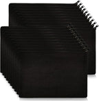 Koolmox 20 Pieces Bulk 9x7 Large Black Canvas Makeup Bags, DIY Canvas Pouch by Koolmox
