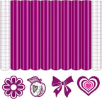Tintnut Pink Purple Permanent Vinyl 8 Sheets 12''x10'' Adhesive Vinyl | Solid by Tintnut