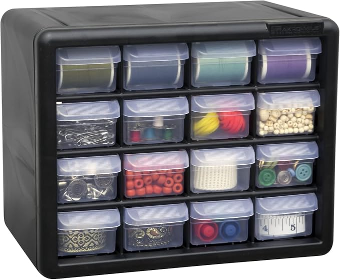 Akro-Mils 16-Drawer Plastic Drawer Storage Cabinet - Image 18