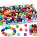 150Pcs Silicone Beads 15mm Mix Color, Bulk Silicone Beads 15mm by Kovict