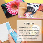 Kuretake Zig 2Way Glue Pen, 15mm Board Tip 2pcs Set, Quick Dry Liquid Stick - Image 4