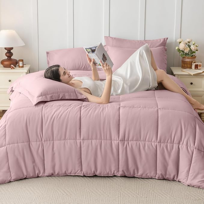 JOLLYVOGUE King Comforter Set, Ultra-Soft Bed in a Bag King Size 7 Pieces - Image 7