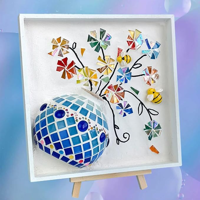 BOOPANREE Sea Glass Art Kit, DIY Resin Beach Art Kit, DIY Mosaic Arts and Craft by Unknown