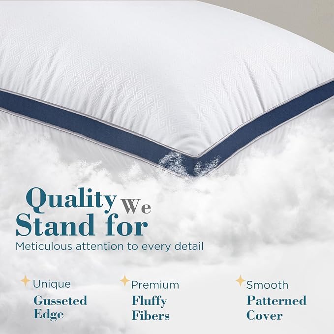 viewstar Bed Pillows Queen Sizes Set of 2, Hotel Quality Cooling Down - Image 4