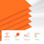 Orange Acrylic Sheet 12" x 16" x 1/8" Thick, ALCCIFI 2 Pack Opaque Glossy Cast - Image 5