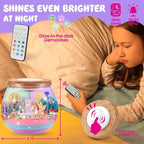 Unicorn Terrarium Crafts Kit for Kids: LED Night Light-Up DIY Toys - Image 8