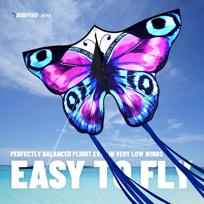 SGftre Colorful Butterfly Kite, Beach & Park Toys - Image 2