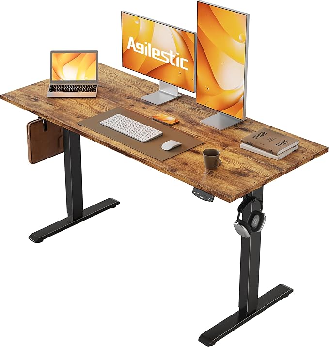 Agilestic Electric Standing Desk, 48 x 24 Inches Height Adjustable Desk by Agilestic