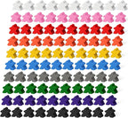 Arrowbash 200 Pcs Wooden Meeples Multi Color Meeples Pieces Family Games by Arrowbash