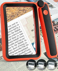Magnifying Glass for Reading, Rechargeable 5X Large Page Magnifier by AKKYCVS