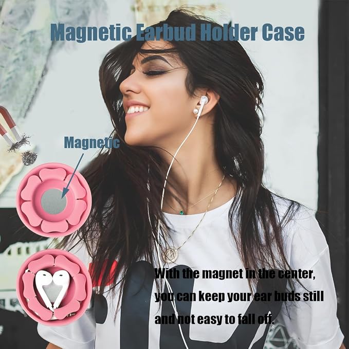 MAIRUI Wired Earbud Case Earphone Headphone Cord Organizer Wrap Soft Silicone - Image 2