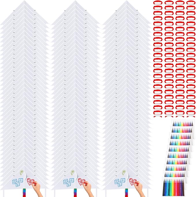 Libima 50 Pcs DIY Blank Kites for Kids Bulk Large Kite Making Kit Easy to Fly by Libima