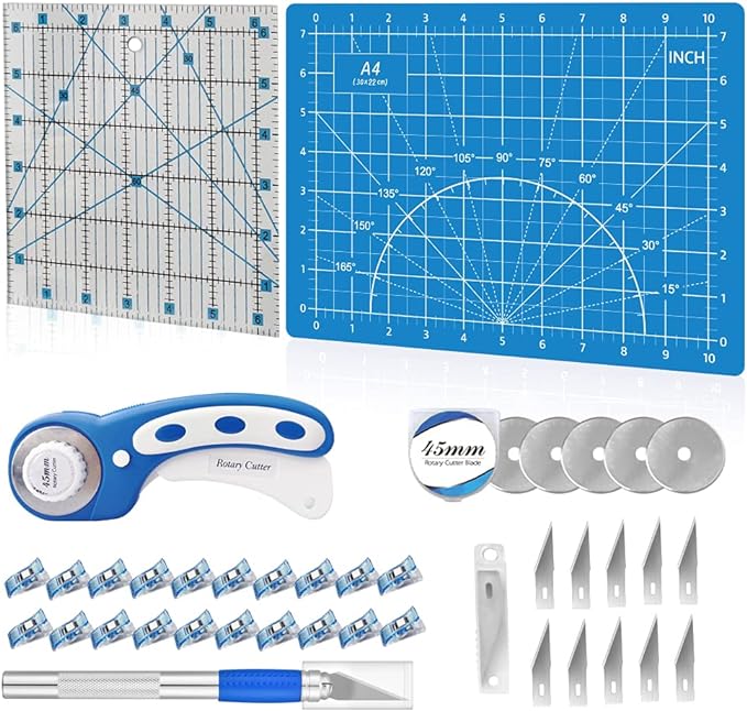 39 Pcs Rotary Cutter Set Blue by HeadleyTools
