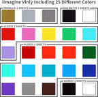 Permanent Vinyl, 40 Pack Permanent Adhesive Vinyl Sheets - Image 3