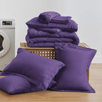 Love's cabin California King Comforter Set Purple, 7 Pieces California King Bed - Image 6