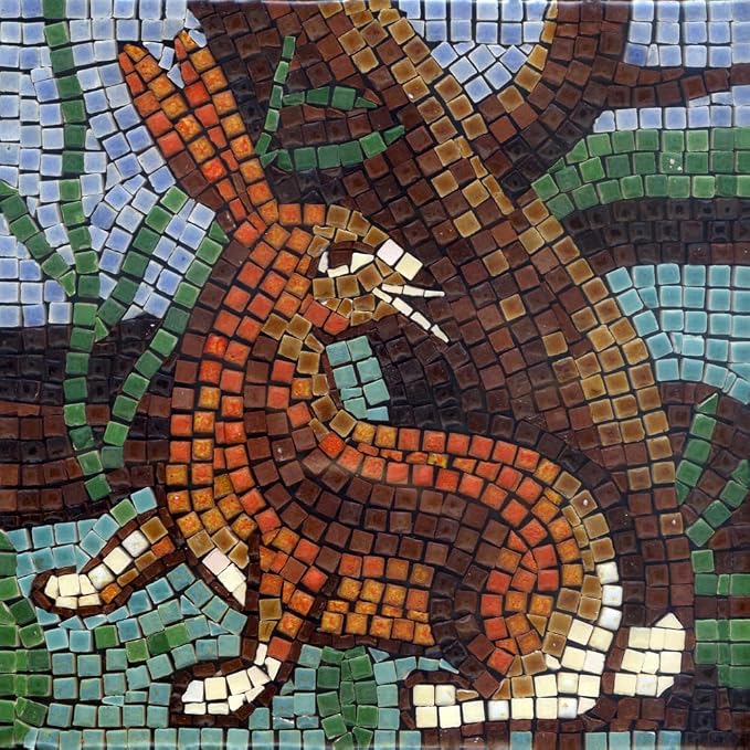 Mosaic Art Kit Square 7inch 20cm Hare by ALEA+Mosaic