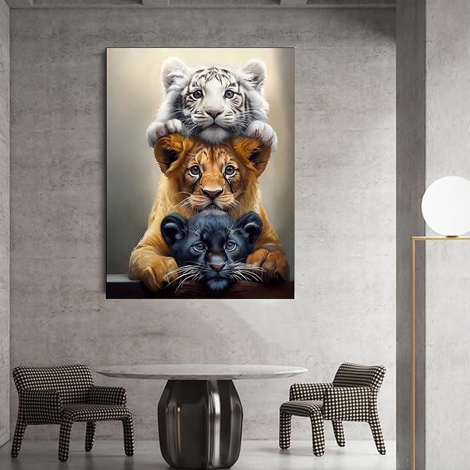 GXGLLPZBY DIY Tiger Animal Diamond Painting Kits, 5D Diamond Art - Image 2