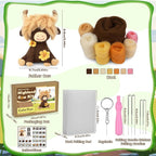 Yizzvb Needle Felting Kit Beginners Wool Felting Supplies Kits | Needle Felting - Image 2