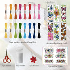 ORIGACH 6 Pcs Cross Stitch Bookmark Kit - Image 2