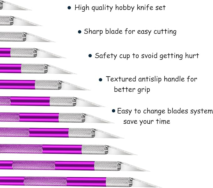 15 Pack Exacto Knife Set, Hobby Knife, Back to School Supplies Craft Knifes Kit - Image 3