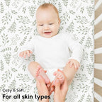 Yoofoss Pack and Play Sheets Fitted, Mini Crib Sheets 2-Pack - Image 4