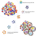 1.1 LB Ceramic Mosaic Tiles for Crafts Bulk, Mosaic Making Supplies, Iridescent - Image 6