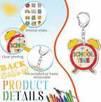 RattanView 24 Pcs Back to School Craft Color Your Own Keychains Diy Craft - Image 3