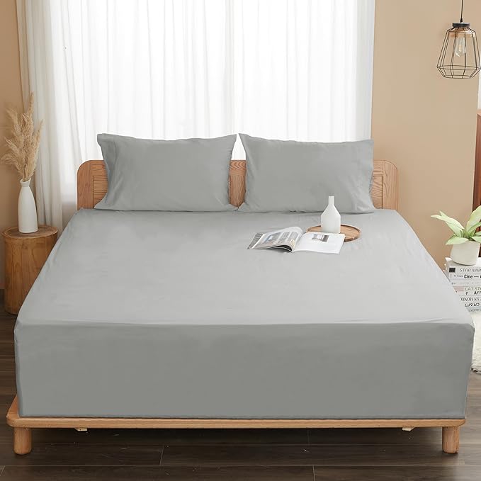 Sunflower Full Fitted Sheet, 1-Piece Deep Pocket Fitted Bottom Sheet 16" - Image 8