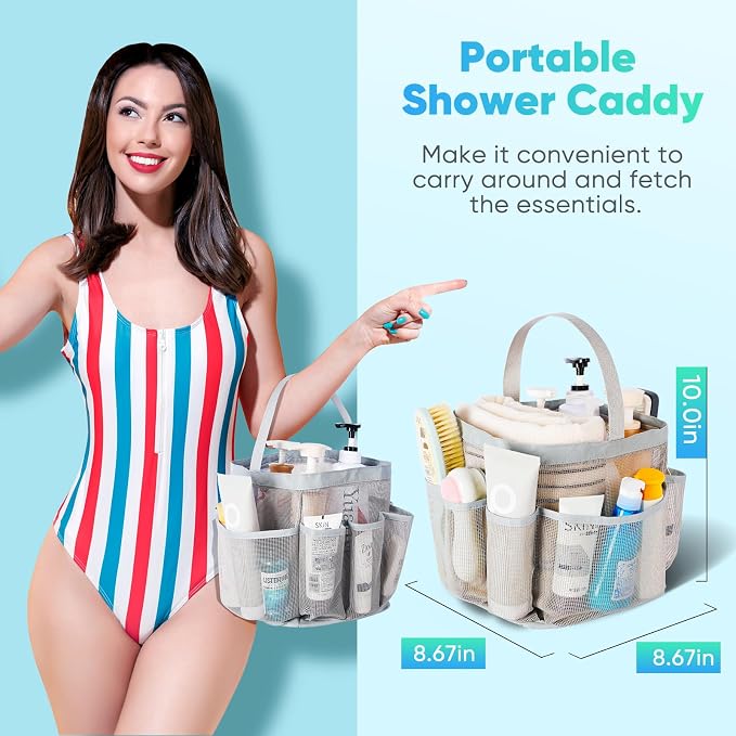 EUDELE Mesh Shower Caddy Portable - Image 4