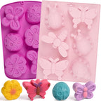 Sakolla 2 Pack Insect Silicone Soap Molds, 6-Cavity Dragonfly Butterfly Ladybug - Image 2