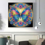 OJTOYART Colorful Butterfly Special Shaped Diamond Painting Kits, 5D Diamond - Image 5