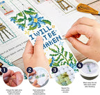 FREEBLOSS 6 Set Cross Stitch Bookmark Kits Stamped Embroidery Kit Bookmarks DIY - Image 4