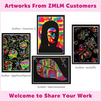 ZMLM Scratch Paper Art-Crafts Gift: 2 Pack Rainbow Notebooks Supplies Toys - Image 5