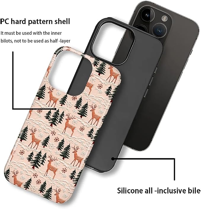 Case for iPhone 16 Pro, Scratch Resistant Hybrid Double Layer Hard - Image 2
