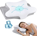 Cervical Neck Pillow for Pain Relief, Ergonomic Contour Pillow, Orthopedic by BESPILLOW