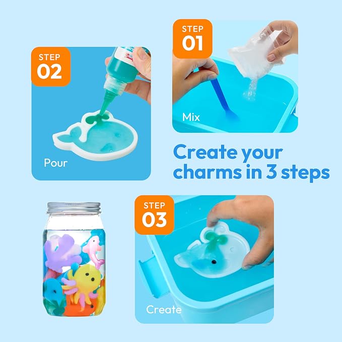 Klever Kits Glow-in-The-Dark Water Gel Kit, Magic Fairy Water Pets Toy Kit - Image 8