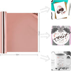 Prime Vinyl Permanent Vinyl, Chrome Rose Gold Vinyl Compatible - Image 2