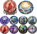 ijbnhd 8 Pack Diamond Art Coasters Kits Animals Diamond Painting Coasters | by ijbnhd