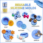 Silicone Putty, 7/8 LB Flexible Silicone Mold Making Kit -1:1 Mixing Ratio | - Image 4