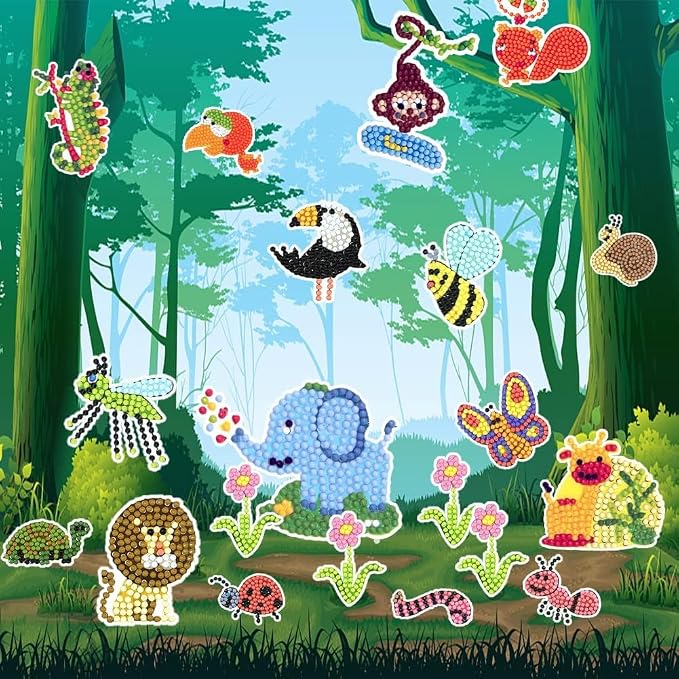 Labeol Diamond Art Kits for Kids Boys and Girls Ages 6-8-10-12 Easy to DIY - Image 4