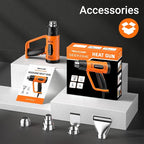 SEEKONE Heat Gun 1800W Heavy Duty Fast Heat Hot Air Gun Kit - Image 8