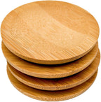 4PCS Mosaic Bamboo Coasters for Crafts, Blank Base Trays, Drinking Cup Coaster - Image 7
