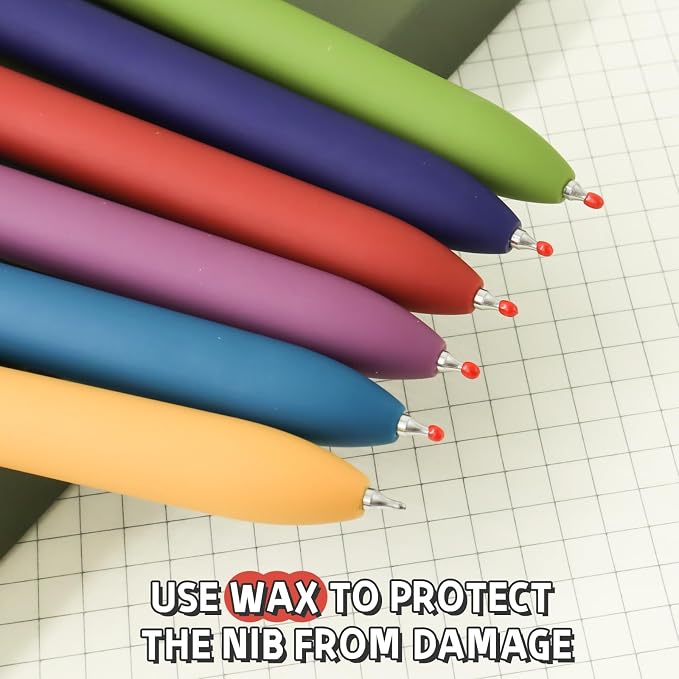 UIXJODO 6 Pcs Gel Pens 0.5mm Quick Dry Black Ink Pens Fine Point Smooth Writing - Image 7