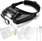 Dilzekui Headband Magnifying Glass by MagnifyingGlasswithLight