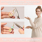 Patemby 135pcs Polymer Clay Earring Making Kit - Image 7