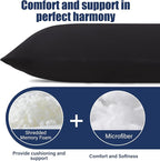 SHOUREN Cotton Memory Foam Body Pillow Insert- Cooling Breathable Full Body - Image 2