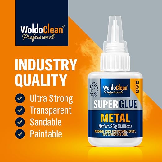 WoldoClean Metal Super Glue 25g Extra Strong Adhesive - Image 2