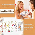 LOIKMIUP 570 Pcs Keychain Making Kit, DIY Charm Making Supplies - Image 5